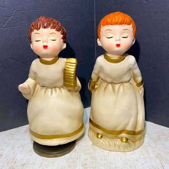 Vintage Kissing Angel Spining Music Box!  made in japan - Picture 3 of 10